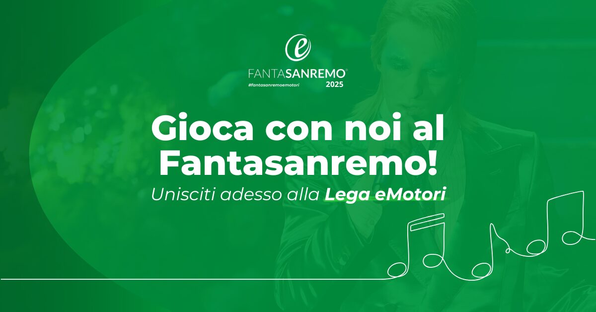 Unisciti alla Lega eMotori su Fantasanremo 2025