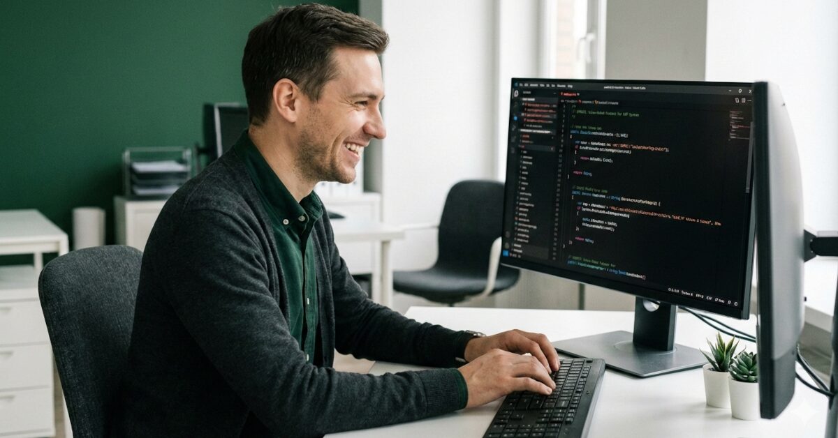 programmatore felice per aggiornamento gestionale