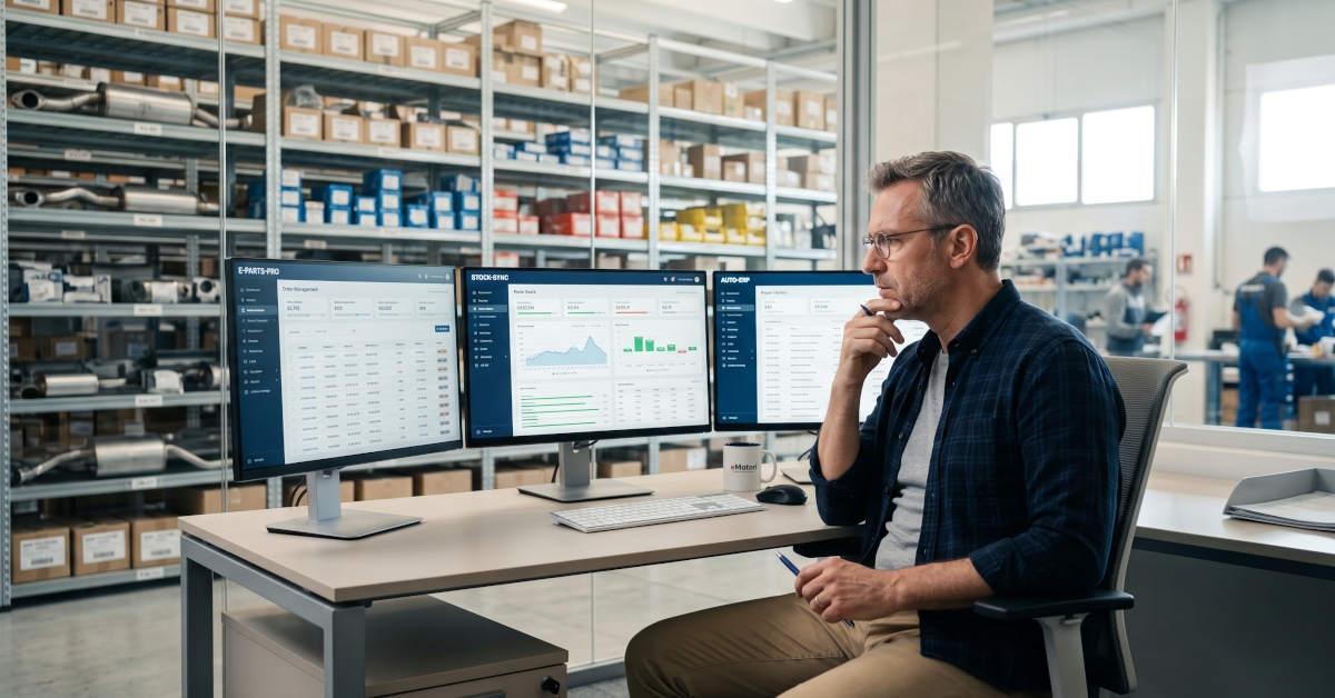 uomo alla ricerca del software gestionale giusto