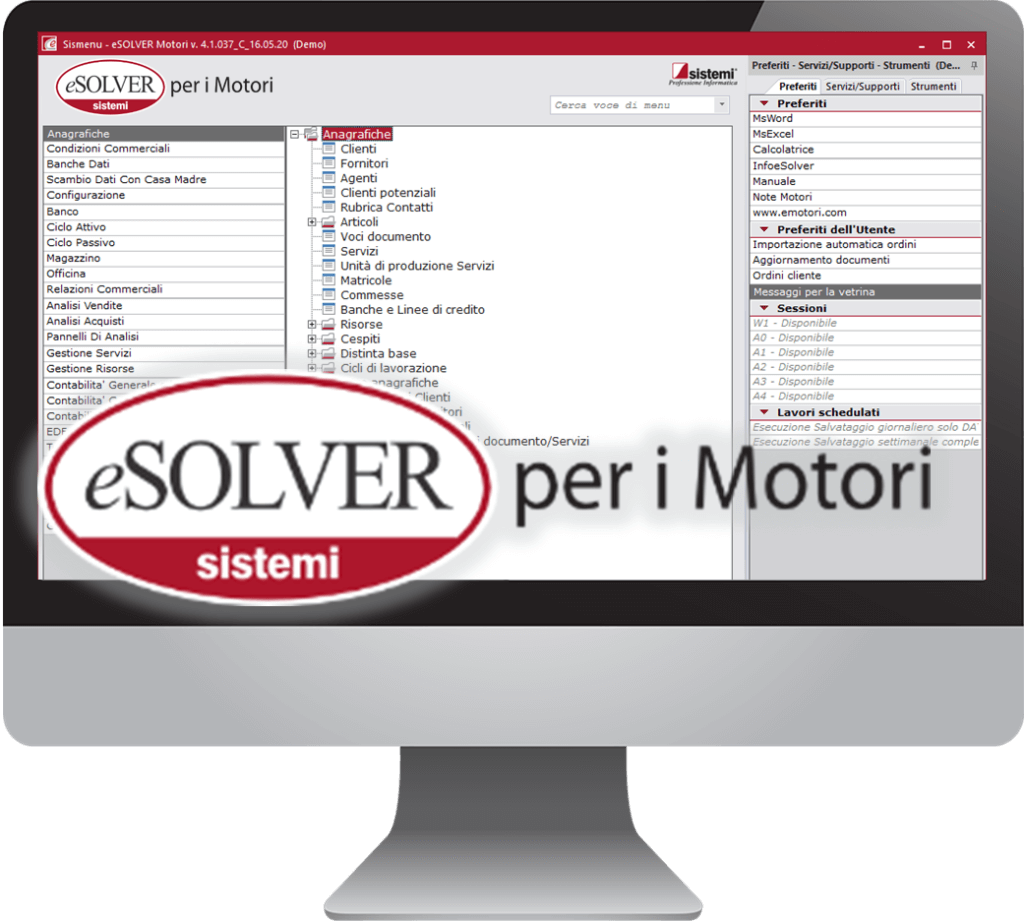 gestionale eSOLVER per i Motori